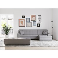 DOMO collection Ecksofa Treviso, wahlweise mit Bettfunktion, incl. Zierkissen von Domo Collection