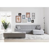 DOMO collection Ecksofa Treviso, wahlweise mit Bettfunktion, incl. Zierkissen von Domo Collection