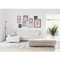 DOMO collection Ecksofa Treviso, wahlweise mit Bettfunktion, incl. Zierkissen von Domo Collection