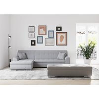 DOMO collection Ecksofa Treviso, wahlweise mit Bettfunktion, incl. Zierkissen von Domo Collection