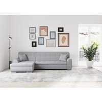 DOMO collection Ecksofa "Treviso viele Bezüge, auch in Cord, L-Form, B/T/H: 267/80/83 cm" wahlweise mit Bettfunktion, incl. Zierkissen, hochwertige Steppung von Domo Collection