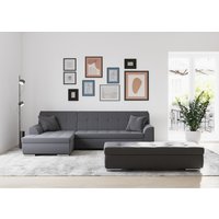 DOMO collection Ecksofa Treviso, wahlweise mit Bettfunktion, incl. Zierkissen von Domo Collection