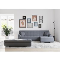 DOMO collection Ecksofa Treviso, wahlweise mit Bettfunktion, incl. Zierkissen von Domo Collection