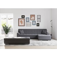 DOMO collection Ecksofa Treviso, wahlweise mit Bettfunktion, incl. Zierkissen von Domo Collection