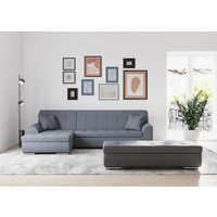 DOMO collection Ecksofa Treviso, wahlweise mit Bettfunktion, incl. Zierkissen von Domo Collection