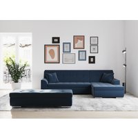 DOMO collection Ecksofa Treviso, wahlweise mit Bettfunktion, incl. Zierkissen von Domo Collection