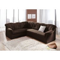 DOMO collection Ecksofa "Papenburg B/T/H: 242/190/84 cm L-Form", wahlweise mit Bettfunktion, Langer Schenkel links oder rechts von Domo Collection