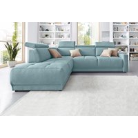 DOMO collection Ecksofa "Ava L-Form", mit Ottomane, Federkern wahlweise mit Kopfteilverstellungen von Domo Collection