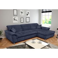 DOMO collection Ecksofa "Franzi Steppung im Sitzbereich B7T/H: 278/162/80 cm, L-Form" wahlweise mit Bettfunktion, Bettkasten und Kopfteilverstellung von Domo Collection