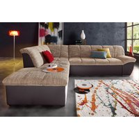 DOMO collection Ecksofa "Splash, aktuelle Sitz- und Rückensteppung, Materialmix, L-Form" wahlweise mit Bettfunktion von Domo Collection