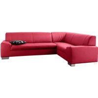 DOMO collection Ecksofa "Alisson, zeitlose Optik, flache Armlehnen, L-Form", fester Sitzkomfort, wahlweise mit Bettfunktion von Domo Collection