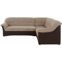 DOMO collection Ecksofa "Sarafina zeitlos&bequem, optional mit Federkern, Breite 240cm, L-Form" wahlweise mit Bettfunktion von Domo Collection