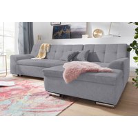 DOMO collection Ecksofa "Aversa, moderne Steppung im Sitz und Rücken, geschwungene Armlehnen,", L-Form, wahlweise mit Bettfunktion DOMO collection Ecksofa "Aversa, moderne Steppung im Sitz und Rücken, geschwungene Armlehnen,", L-Form, wahlweise mit Bettfunktion von Domo Collection