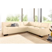 DOMO collection Ecksofa "Norma, moderne Armlehnen, zeitlos und elegant, L-Form", wahlweise mit Bettfunktion von Domo Collection