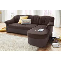 DOMO collection Ecksofa "Elva, zeitloses Design, elegante Rückensteppung, Breite 233cm L-Form" wahlweise mit Bettfunktion und Federkern DOMO collection Ecksofa "Elva, zeitloses Design, elegante Rückensteppung, Breite 233cm L-Form" wahlweise mit Bettfunktion und Federkern von Domo Collection