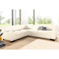 DOMO collection Ecksofa "Norma Top, elegant und modern, flache Armlehnen, L-Form", wahlweise mit Bettfunktion von Domo Collection