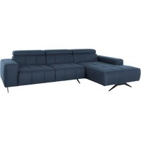 DOMO collection Ecksofa "Trento L-Form, mit Kufenfuß oder Einzelfuß", wahlweise mit Kopfteilverstellung, Recamiere links/rechts bestellbar von Domo Collection