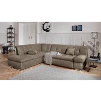 DOMO collection Ecksofa "Mona L-Form", wahlweise mit Bett- und Armlehnfunktion von Domo Collection