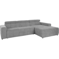 DOMO collection Ecksofa "Brandon große Ausführung B/T/H: 289/177/80 cm, auch in Leder und Cord", mit Kopfteilverstellung, wahlweise Sitztiefenverstellung, L-Form von Domo Collection