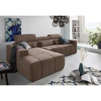 DOMO collection Ecksofa "Brandon große Ausführung B/T/H: 289/177/80 cm, auch in Leder und Cord", mit Kopfteilverstellung, wahlweise Sitztiefenverstellung, L-Form DOMO collection Ecksofa "Brandon große Ausführung B/T/H: 289/177/80 cm, auch in Leder und Cord", mit Kopfteilverstellung, wahlweise Sitztiefenverstellung, L-Form von Domo Collection