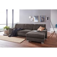 DOMO collection Ecksofa "Anzio L-Form, whlw. Bettfunktion, Federkern, hochwertig, Breite 271 cm", Ohne Bettfunktion, Recamiere rechts, Luxus-Microfaser, anthrazit DOMO collection Ecksofa "Anzio L-Form, whlw. Bettfunktion, Federkern, hochwertig, Breite 271 cm", Ohne Bettfunktion, Recamiere rechts, Luxus-Microfaser, anthrazit von Domo Collection