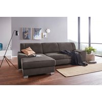 DOMO collection Ecksofa "Anzio L-Form, whlw. Bettfunktion, Federkern, hochwertig, Breite 271 cm", Ohne Bettfunktion, Recamiere links, Luxus-Microfaser, anthrazit DOMO collection Ecksofa "Anzio L-Form, whlw. Bettfunktion, Federkern, hochwertig, Breite 271 cm", Ohne Bettfunktion, Recamiere links, Luxus-Microfaser, anthrazit von Domo Collection