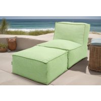 DOMO collection Hocker "Fiu für Terrasse, Balkon, Garten, Camping - wetterfest", Aufblasbarer Outdoor Sitzhocker 75 x 70 cm, klein verstaubar von Domo Collection