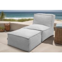 DOMO collection Hocker "Fiu für Terrasse, Balkon, Garten, Camping - wetterfest", Aufblasbarer Outdoor Sitzhocker 75 x 70 cm, klein verstaubar von Domo Collection