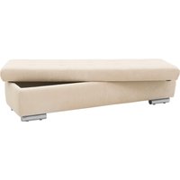 DOMO collection Hocker "Treviso XXL: B/T/H: 161/60/41 cm", mit Stauraum, auch in Cord, passend zur Serie, moderne Steppung von Domo Collection