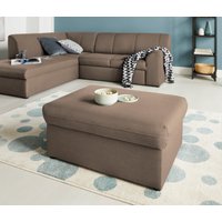 DOMO collection Hocker "Topper", mit Wellenunterfederung, auf Kunststoffgleitern von Domo Collection