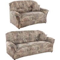 DOMO collection Polstergarnitur "Bahia", (Set), Microfaser, natur von Domo Collection