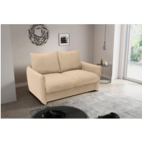 DOMO collection Schlafsofa "700023 Schlaffunktion, Federkern, 2-Sitzer, stabile Liegefläche", Sitzflächen einzeln ausklappbar zum Schlafen, Relaxen und Entspannen von Domo Collection