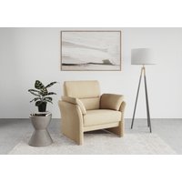DOMO collection Sessel "Pina elegant und zeitloser Clubsessel, bequemer Cocktailsessel", Hoher Sitzkomfort, Feinstruktur, beige von Domo Collection