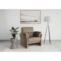 DOMO collection Sessel "Pina elegant und zeitloser Clubsessel, bequemer Cocktailsessel", Hoher Sitzkomfort, Feinstruktur, stone von Domo Collection