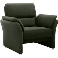DOMO collection Sessel "Pina elegant und zeitloser Clubsessel, bequemer Cocktailsessel", Hoher Sitzkomfort, Luxus-Microfaser weich, dunkelgrün von Domo Collection