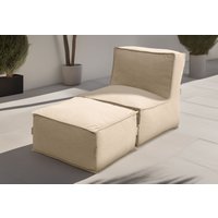 DOMO collection Sofaelement "Fiu: einfach aufblasbar, für Camping, Garten, Terrasse, Balkon", wetterfester Outdoor Sessel 75/115/73 cm, klein verstaubar von Domo Collection