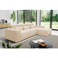 DOMO collection Ecksofa "Brandon große Ausführung B/T/H: 289/177/80 cm, auch in Leder und Cord" von Domo Collection