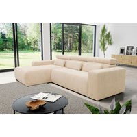 DOMO collection Ecksofa "Brandon große Ausführung B/T/H: 289/177/80 cm, auch in Leder und Cord" von Domo Collection