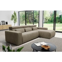 DOMO collection Ecksofa "Brandon große Ausführung B/T/H: 289/177/80 cm, auch in Leder und Cord" von Domo Collection