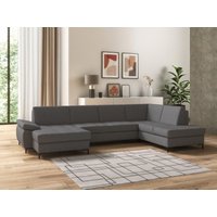 DOMO collection Wohnlandschaft "Capelo, komfortabel, klare Linien zeichnen dieses Design aus, U-Form", mit Armteilverstellung, wahlweise mit Bettfunktion, Federkern DOMO collection Wohnlandschaft "Capelo, komfortabel, klare Linien zeichnen dieses Design aus, U-Form", mit Armteilverstellung, wahlweise mit Bettfunktion, Federkern von Domo Collection
