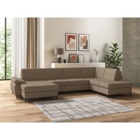 DOMO collection Wohnlandschaft "Capelo, komfortabel, klare Linien zeichnen dieses Design aus, U-Form", mit Armteilverstellung, wahlweise mit Bettfunktion, Federkern DOMO collection Wohnlandschaft "Capelo, komfortabel, klare Linien zeichnen dieses Design aus, U-Form", mit Armteilverstellung, wahlweise mit Bettfunktion, Federkern von Domo Collection