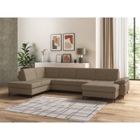 DOMO collection Wohnlandschaft "Capelo, komfortabel, klare Linien zeichnen dieses Design aus, U-Form", mit Armteilverstellung, wahlweise mit Bettfunktion, Federkern DOMO collection Wohnlandschaft "Capelo, komfortabel, klare Linien zeichnen dieses Design aus, U-Form", mit Armteilverstellung, wahlweise mit Bettfunktion, Federkern von Domo Collection