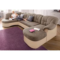 DOMO collection Wohnlandschaft "Flores auch in Leder-Bezug, B/T/H: 293/180/86 cm, U-Form" wahlweise mit Bettfunktion, wahlweise mit Federkern DOMO collection Wohnlandschaft "Flores auch in Leder-Bezug, B/T/H: 293/180/86 cm, U-Form" wahlweise mit Bettfunktion, wahlweise mit Federkern von Domo Collection