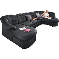 DOMO collection Wohnlandschaft "Flores auch in Leder-Bezug, B/T/H: 293/180/86 cm, U-Form" wahlweise mit Bettfunktion, wahlweise mit Federkern DOMO collection Wohnlandschaft "Flores auch in Leder-Bezug, B/T/H: 293/180/86 cm, U-Form" wahlweise mit Bettfunktion, wahlweise mit Federkern von Domo Collection