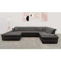 DOMO collection Wohnlandschaft "Moric U-Form, auch in Cord, Breite 353cm, viel Platz" im XXL-Format, wahlweise mit Bettfunktion und Armlehnenverstellung von Domo Collection