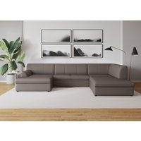 DOMO collection Wohnlandschaft "Topper, elegant und zeitlos, komfortabel, U-Form", wahlweise mit Bettfunktion von Domo Collection