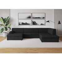 DOMO collection Wohnlandschaft "Topper, elegant und zeitlos, komfortabel, U-Form", wahlweise mit Bettfunktion von Domo Collection