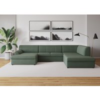DOMO collection Wohnlandschaft "Topper, elegant und zeitlos, komfortabel, U-Form", wahlweise mit Bettfunktion von Domo Collection