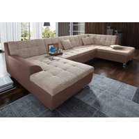 DOMO collection Wohnlandschaft "Treviso incl. Zierkissen, moderne Steppung, XXL: B/T/H: 364/201/83 cm" wahlweise mit Bettfunktion, in vielen Bezugsarten auch in Cord U-Form DOMO collection Wohnlandschaft "Treviso incl. Zierkissen, moderne Steppung, XXL: B/T/H: 364/201/83 cm" wahlweise mit Bettfunktion, in vielen Bezugsarten auch in Cord U-Form von Domo Collection