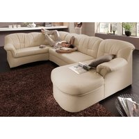 DOMO collection Wohnlandschaft "Papenburg, zeitlose Rückensteppung, elegante Formensprache, U-Form", in großer Farbvielfalt, wahlweise mit Bettfunktion von Domo Collection